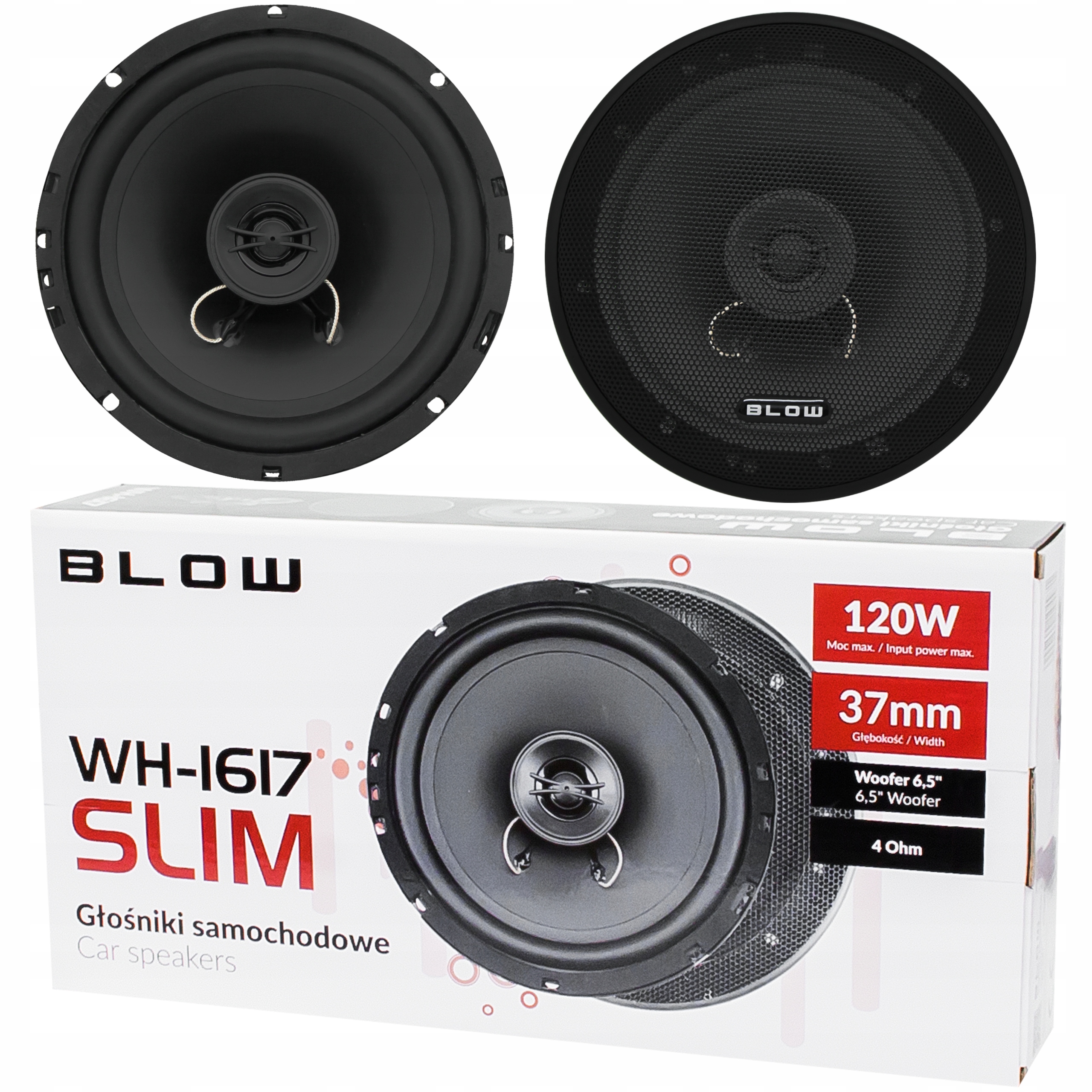 Dvojpásmové reproduktory do auta Blow WH-1617 SLIM